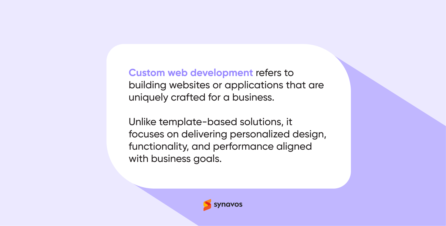 Custom Web Development - Definition