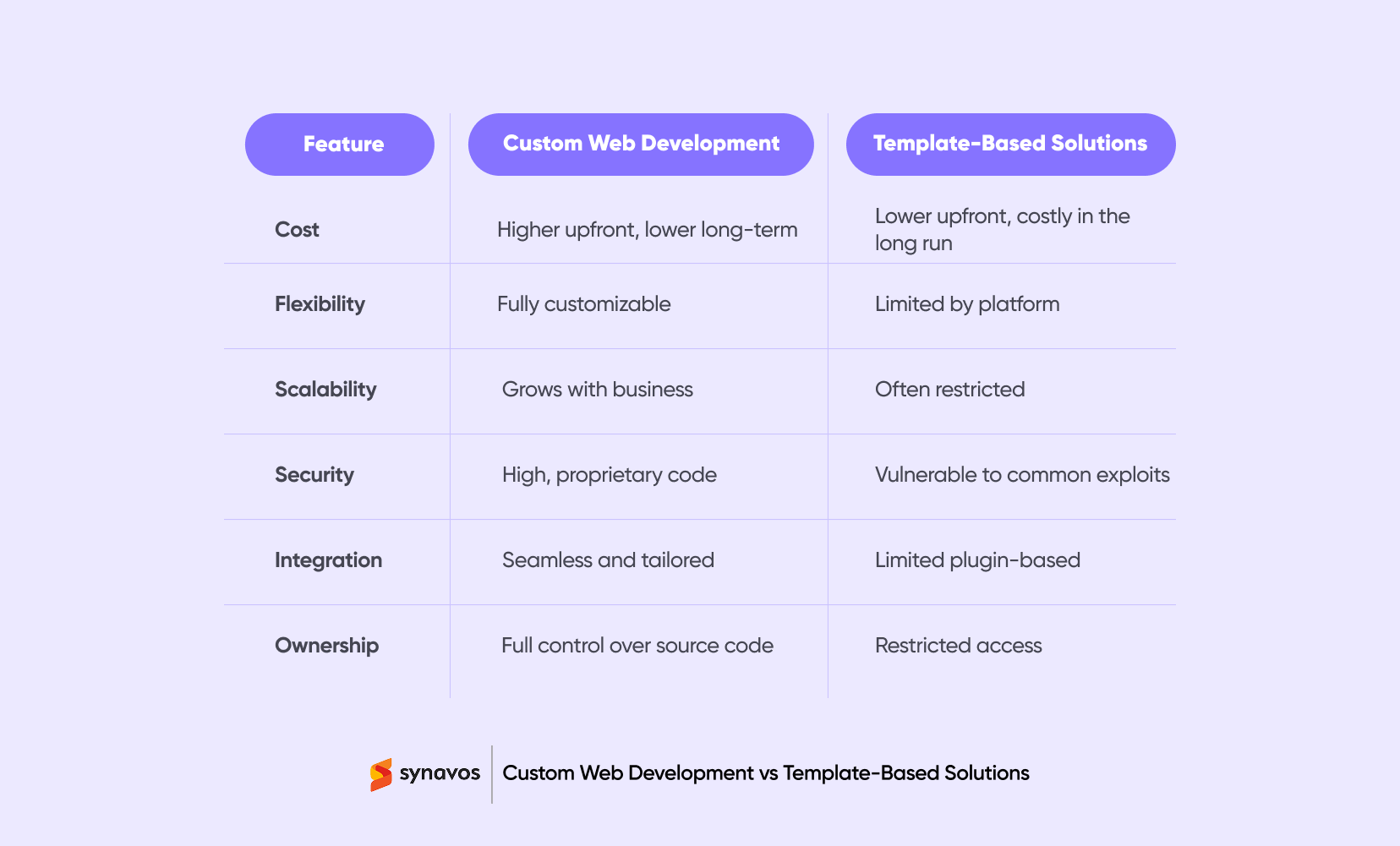 Custom Web Development vs Template-Based Solutions