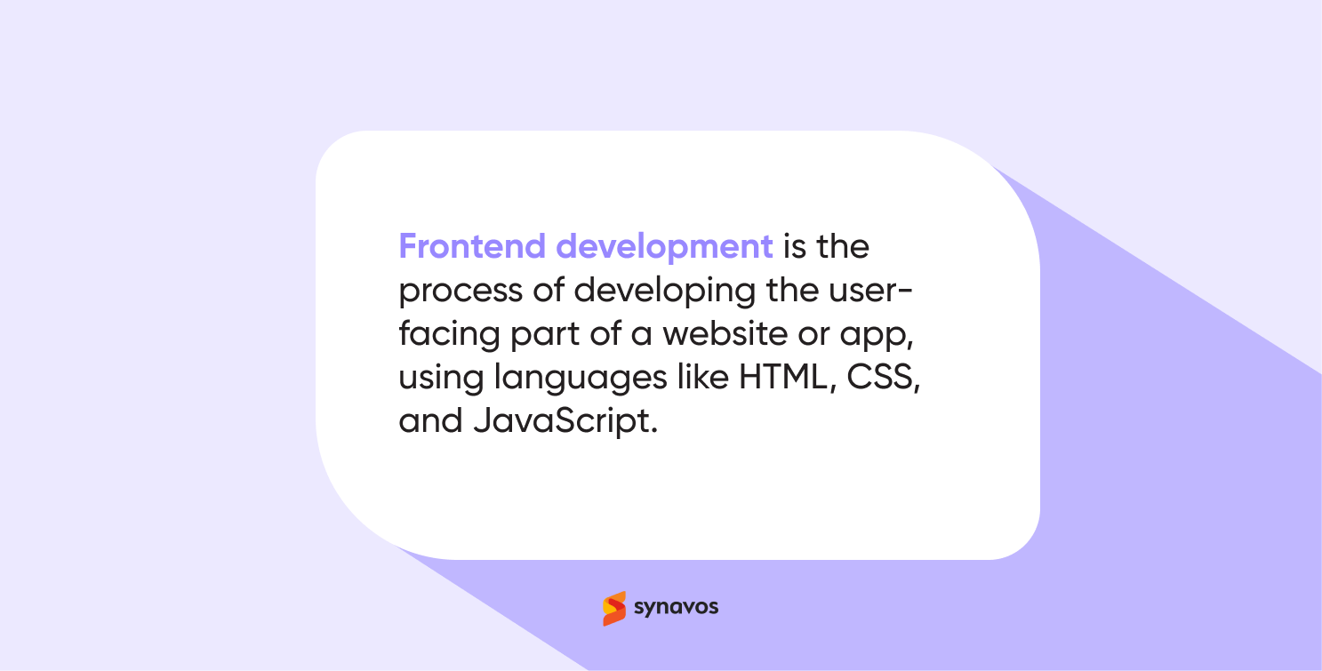 Frontend Development -Definition